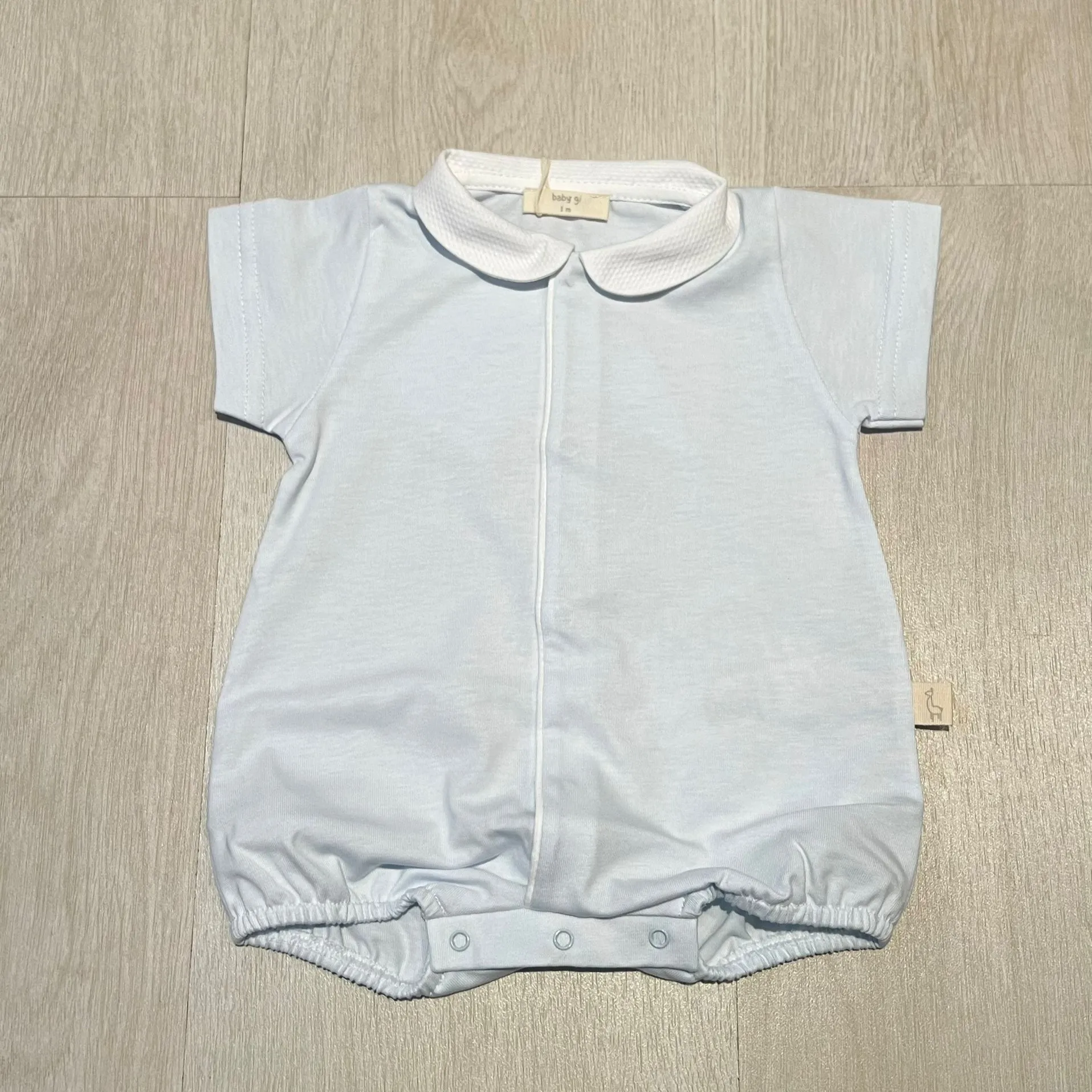 Baby Gi Angel Wings Cotton Romper - Blue