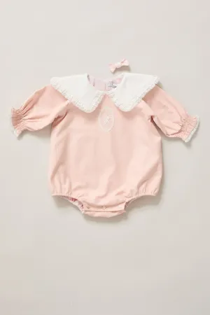 Baby Ginger Romper In Blush Pink
