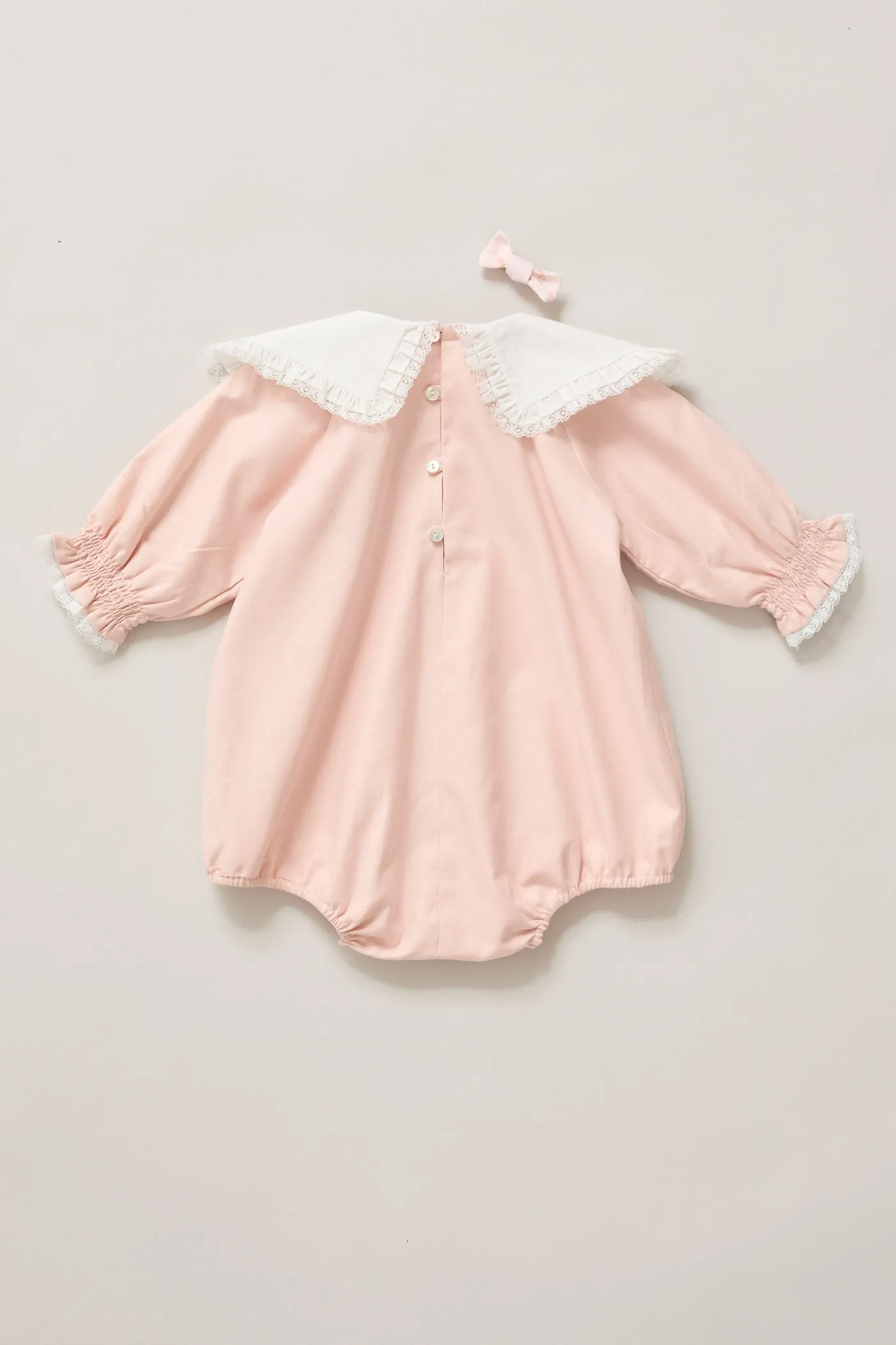 Baby Ginger Romper In Blush Pink
