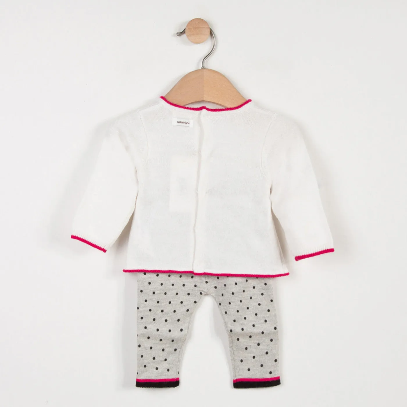Baby Girls Knitted Set with Charming Pattern