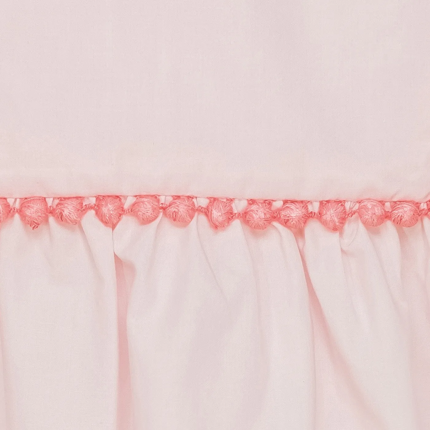 Baby Girls Pale Pink Dress with Pompoms