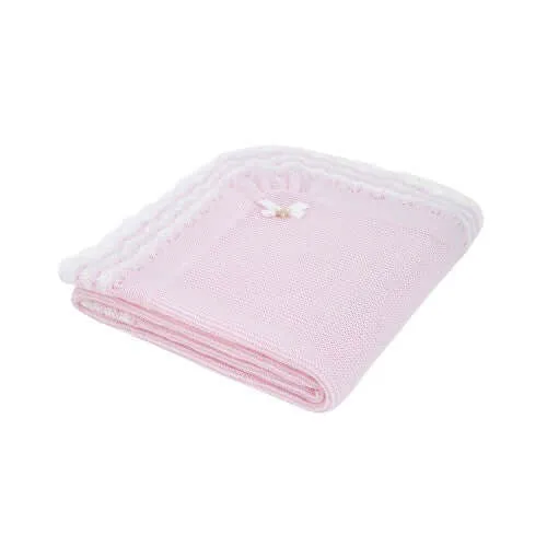 Baby Girls Pink Shawl
