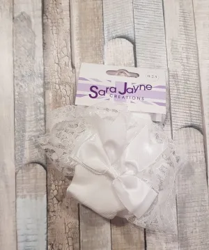 Baby Girls White Frilly Socks