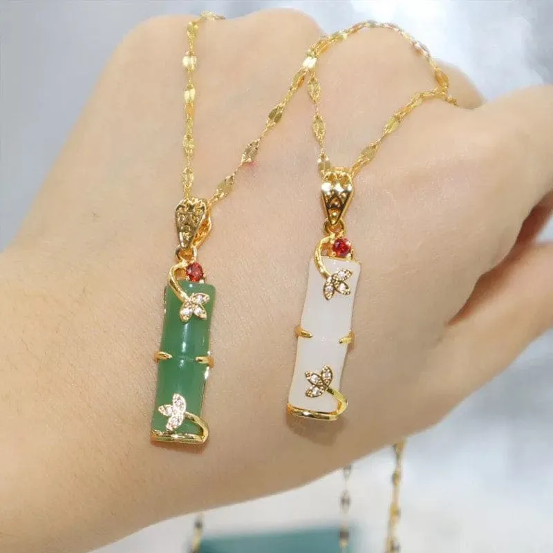 Bamboo Pendent Necklace