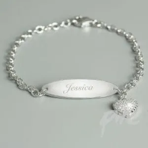 Beautiful Children's Sterling Silver and Cubic Zirconia Bracelet