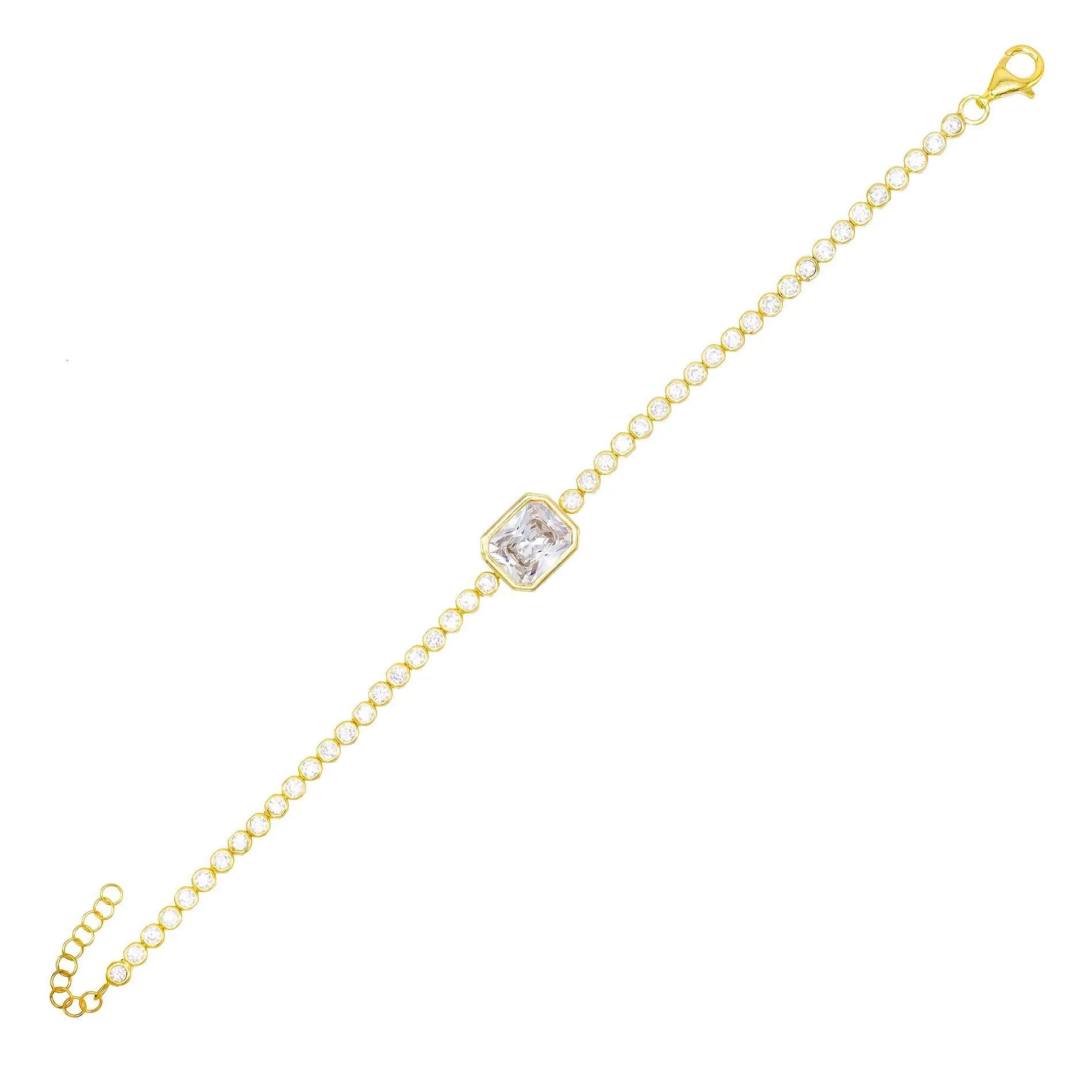 Bezel Baguette Bracelet