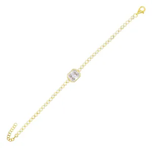 Bezel Baguette Bracelet