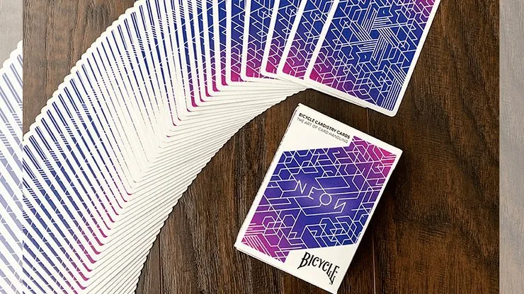 Bicycle Neon Blue Aurora Playing Cards