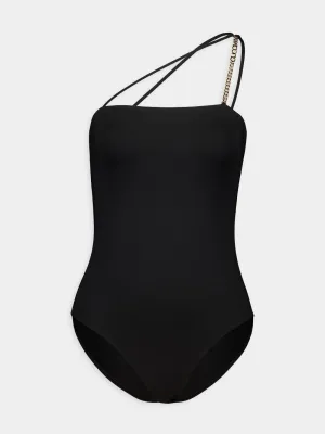 Black Sparkling Jersey Swimsuit