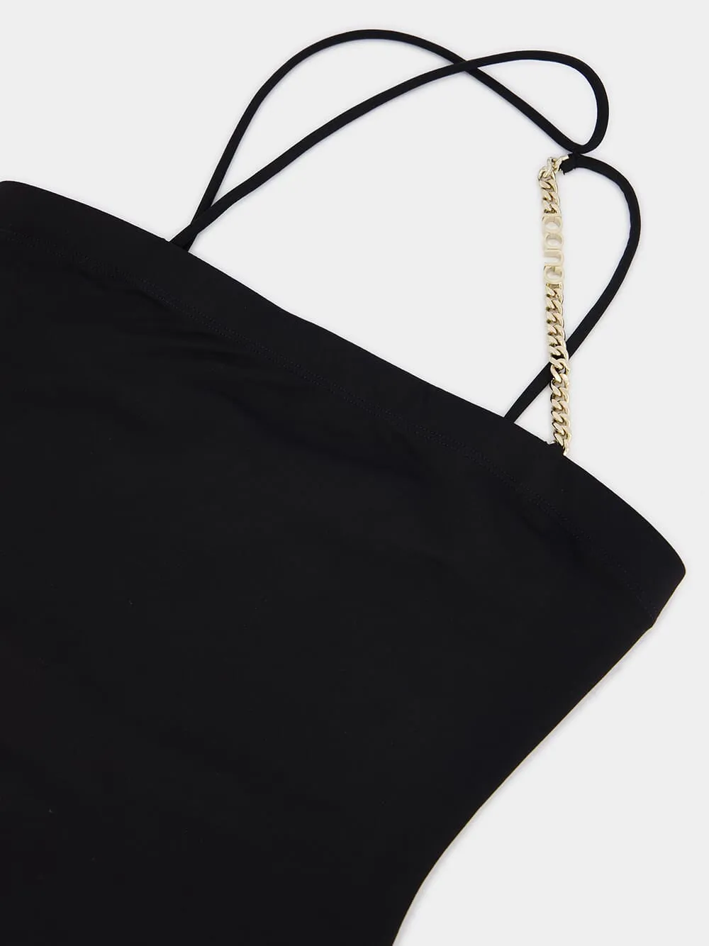 Black Sparkling Jersey Swimsuit