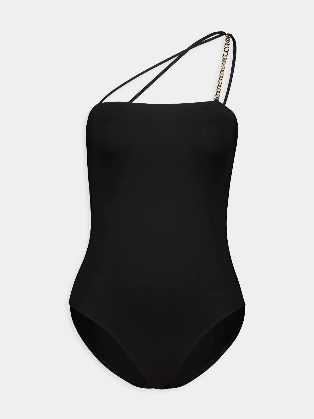 Black Sparkling Jersey Swimsuit