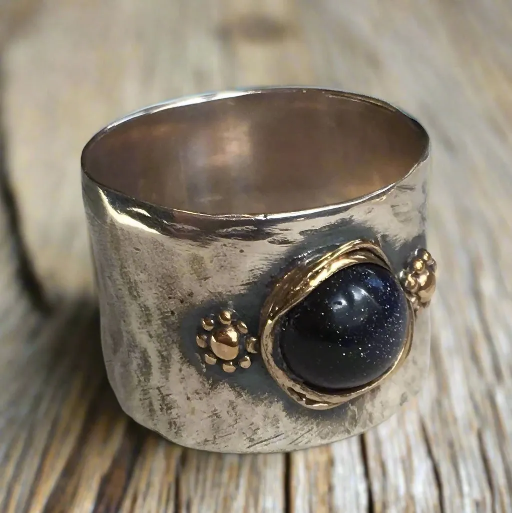 Blue Goldstone Wide Band - Alive.