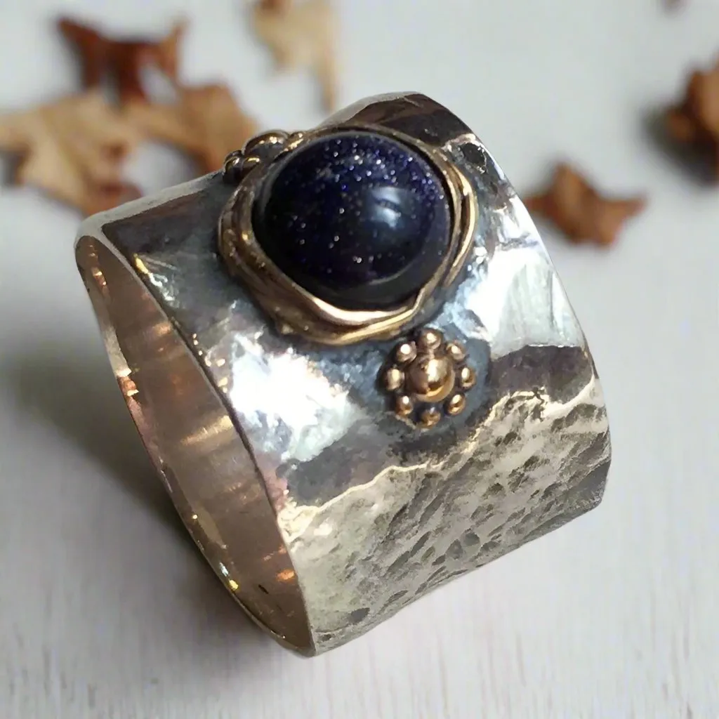 Blue Goldstone Wide Band - Alive.