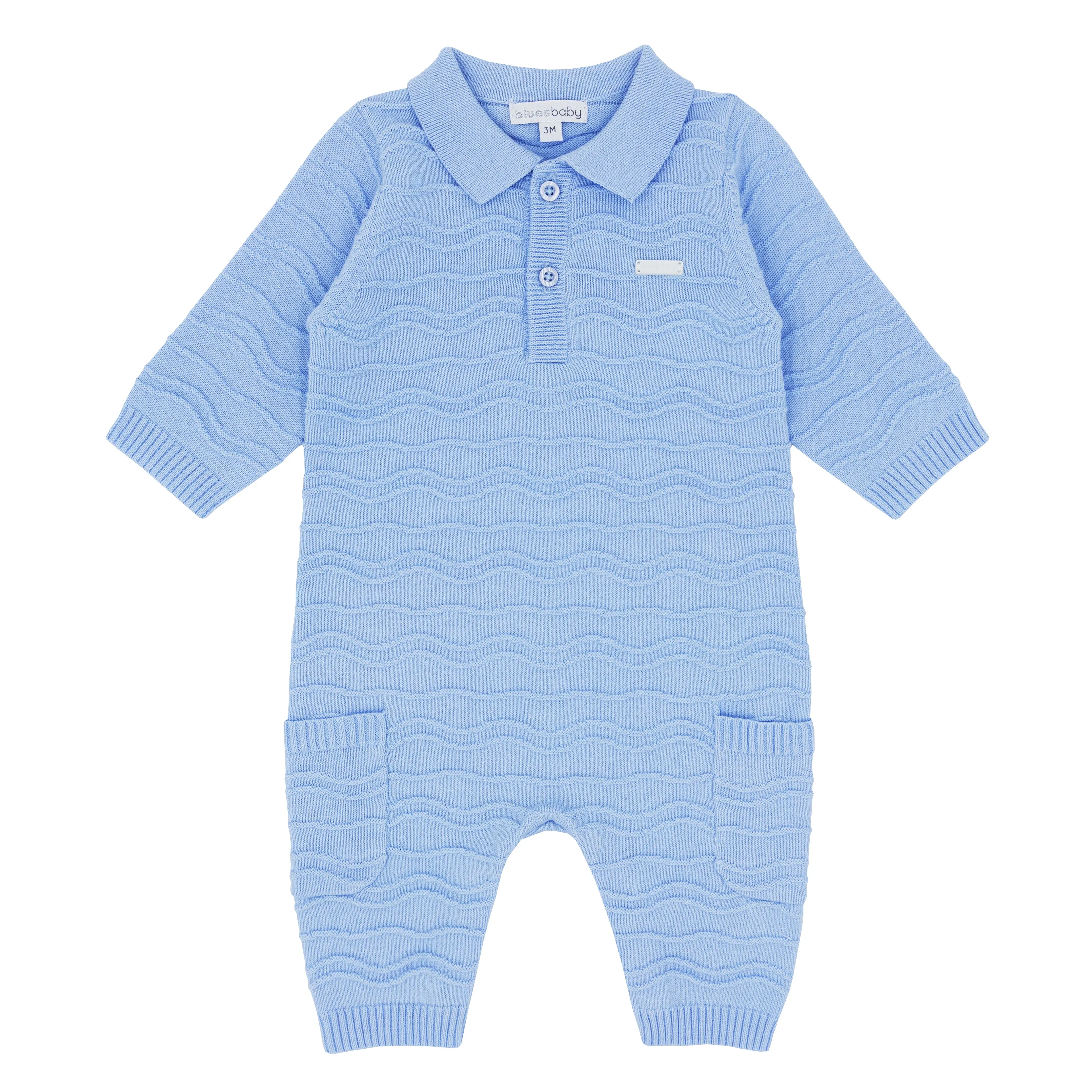 Blues Baby Knitted Romper