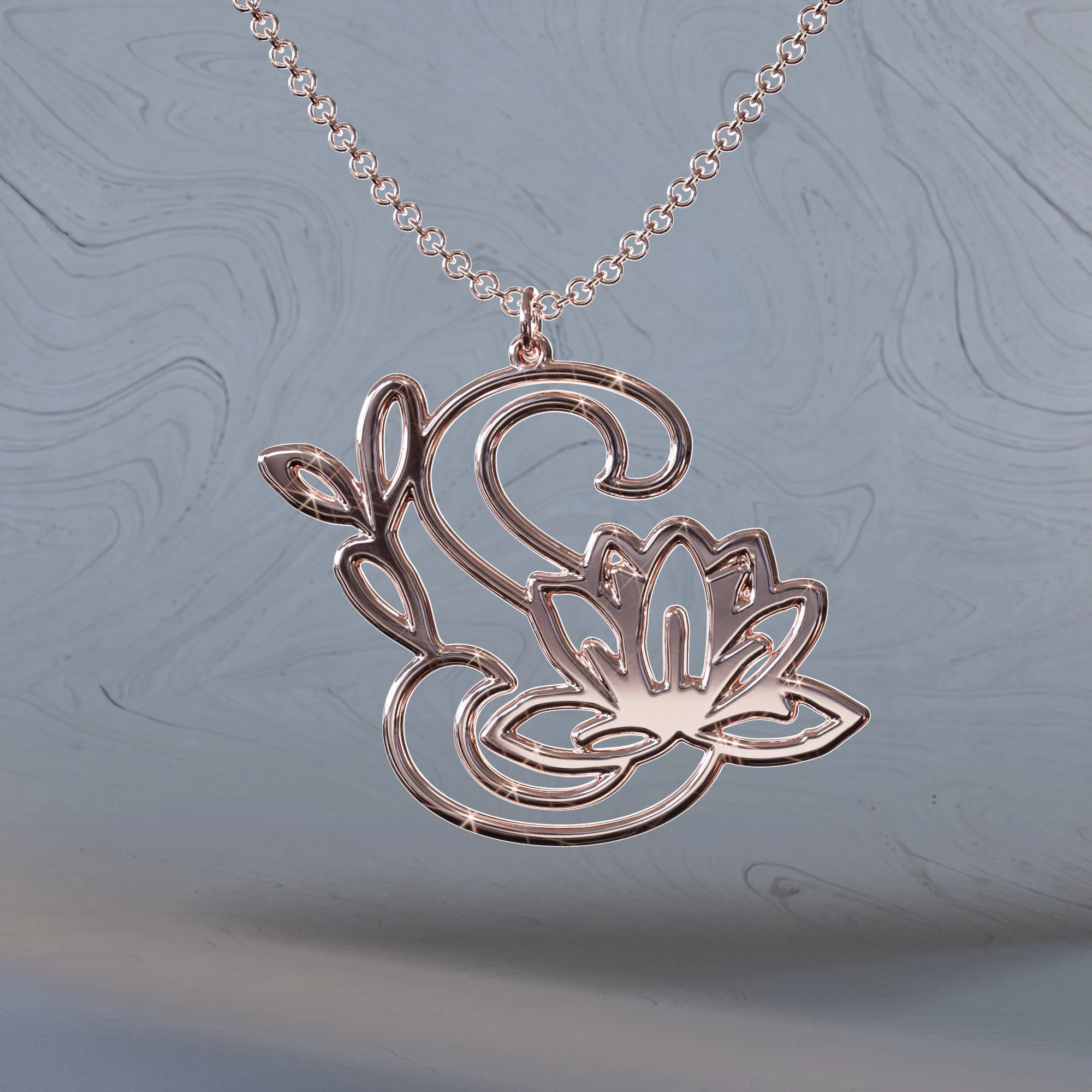 Botanist Initial Pendant