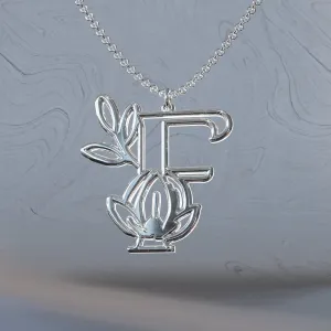 Botanist Initial Pendant