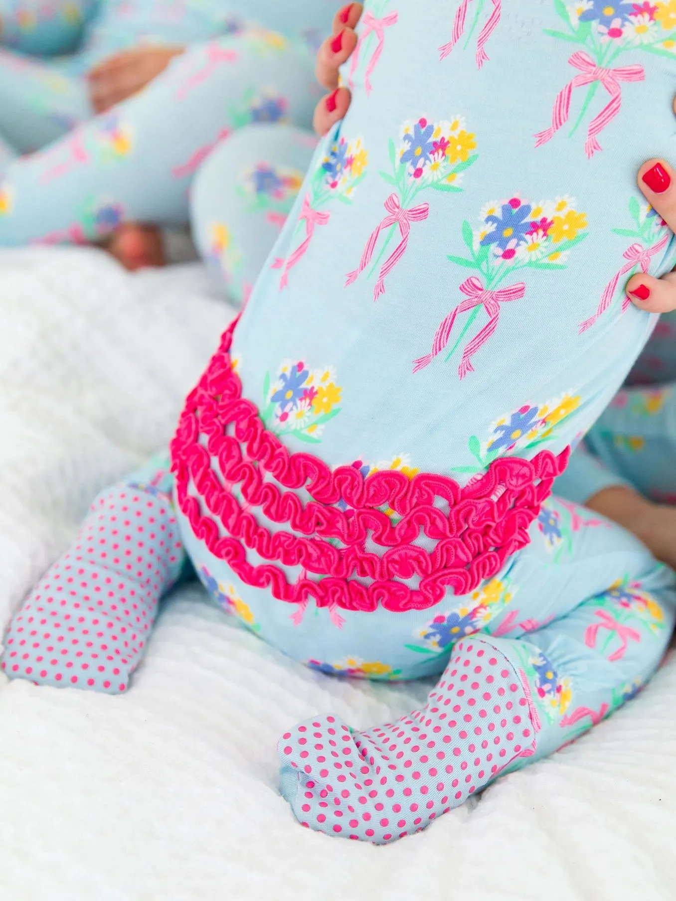 Bows and Bouquets Footie