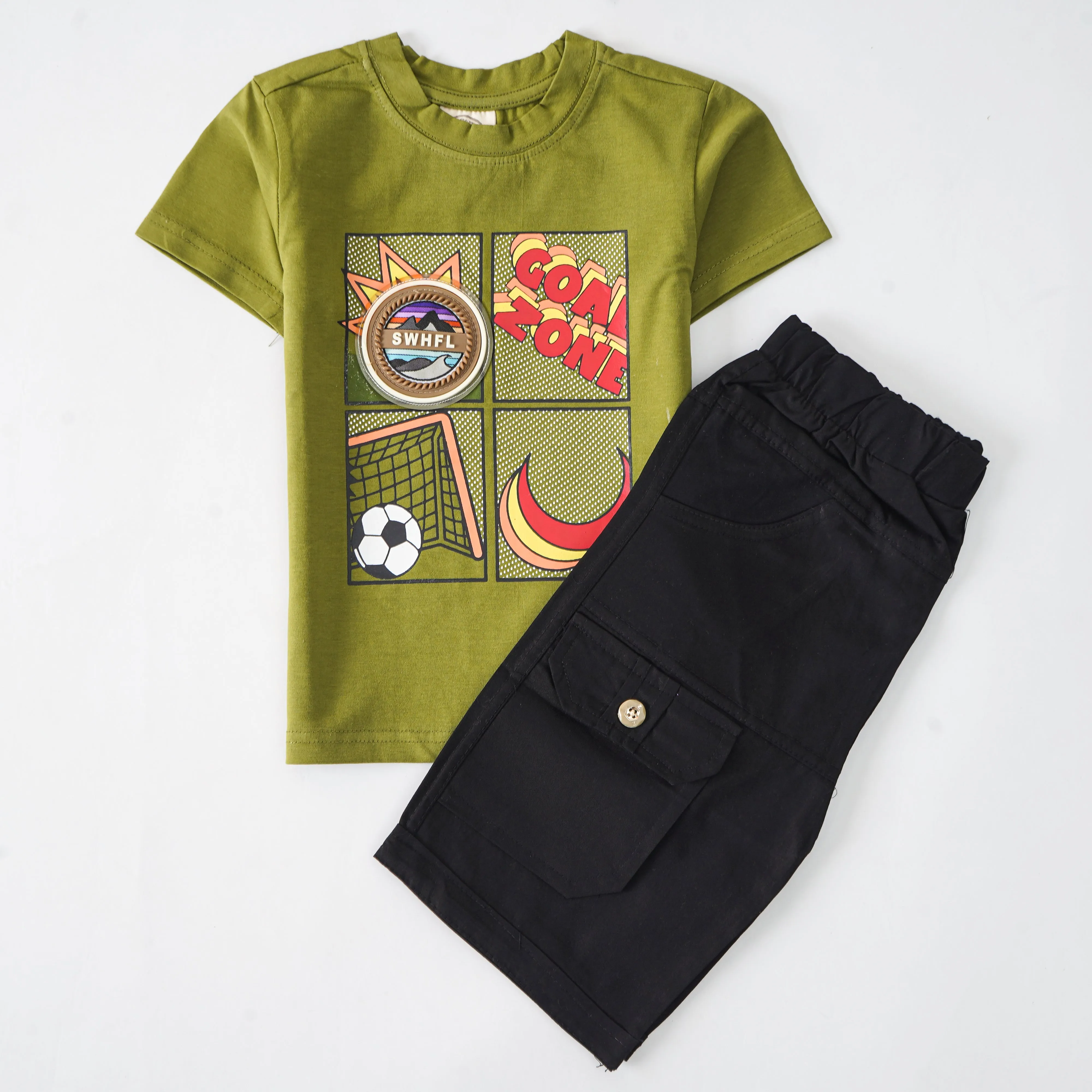 Boys Half Sleeves 2 Piece Suit (2359)