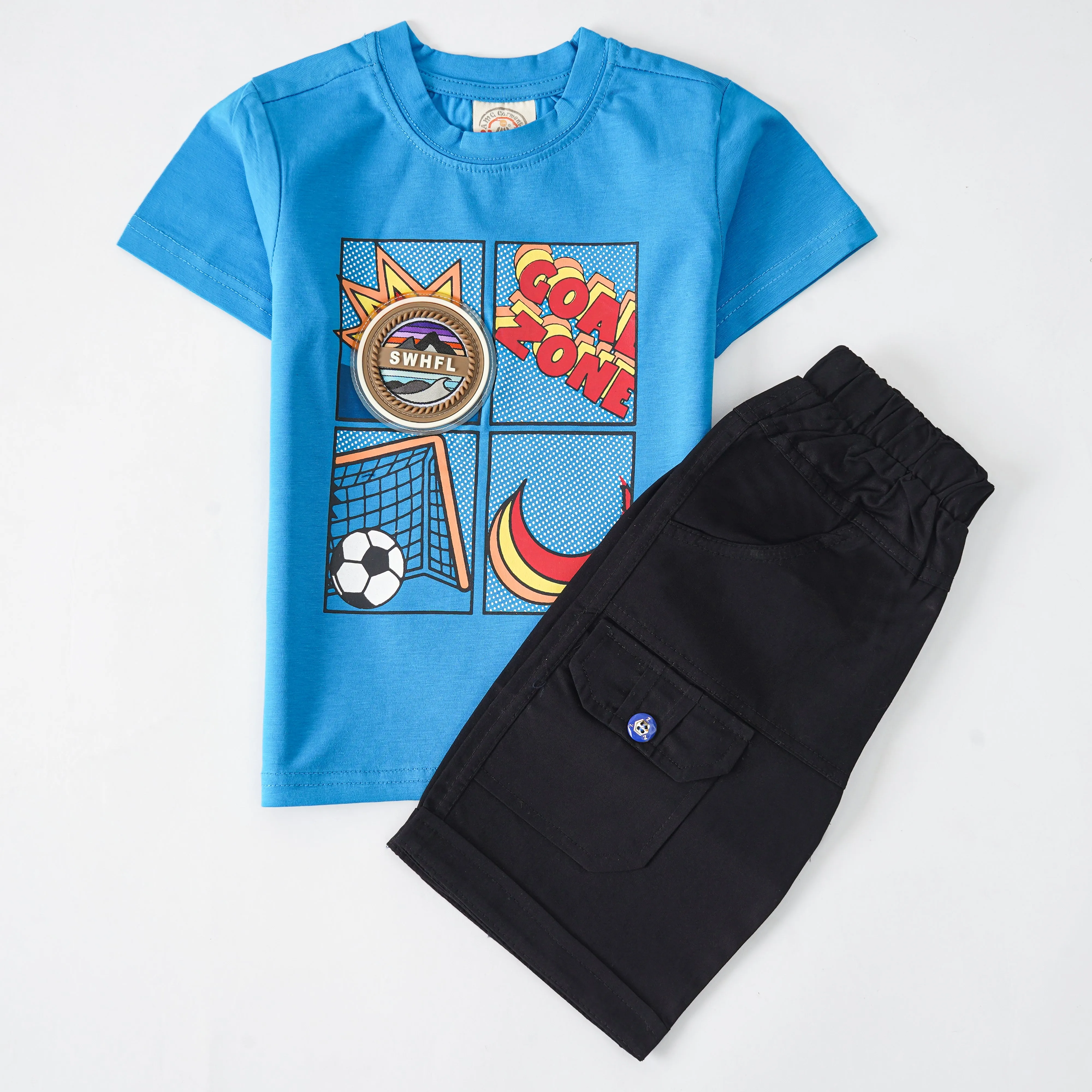 Boys Half Sleeves 2 Piece Suit (2359)