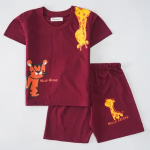 Boys Half Sleeves 2 Piece Suit (8286)