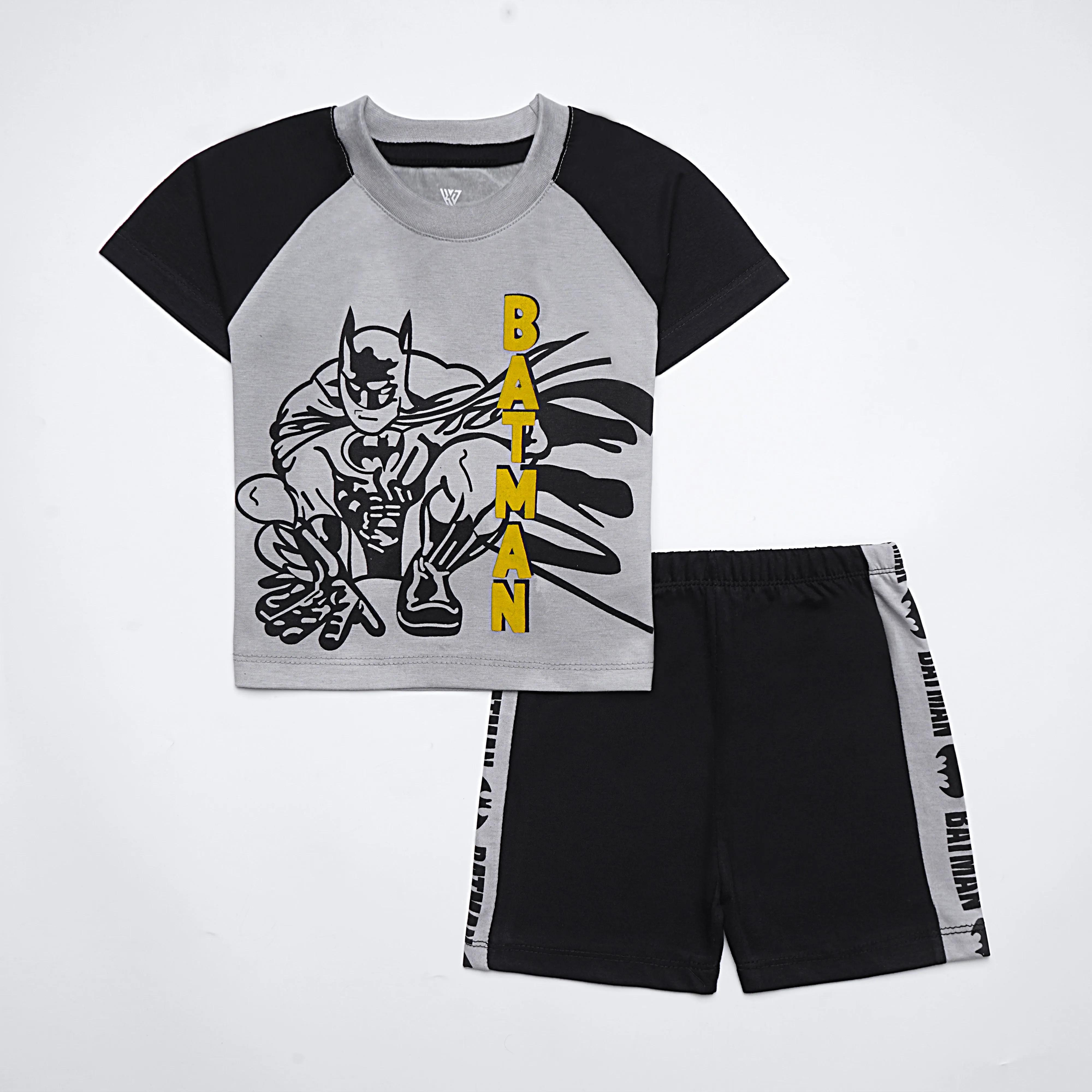 Boys Half Sleeves 2 Piece Suit (Batman)