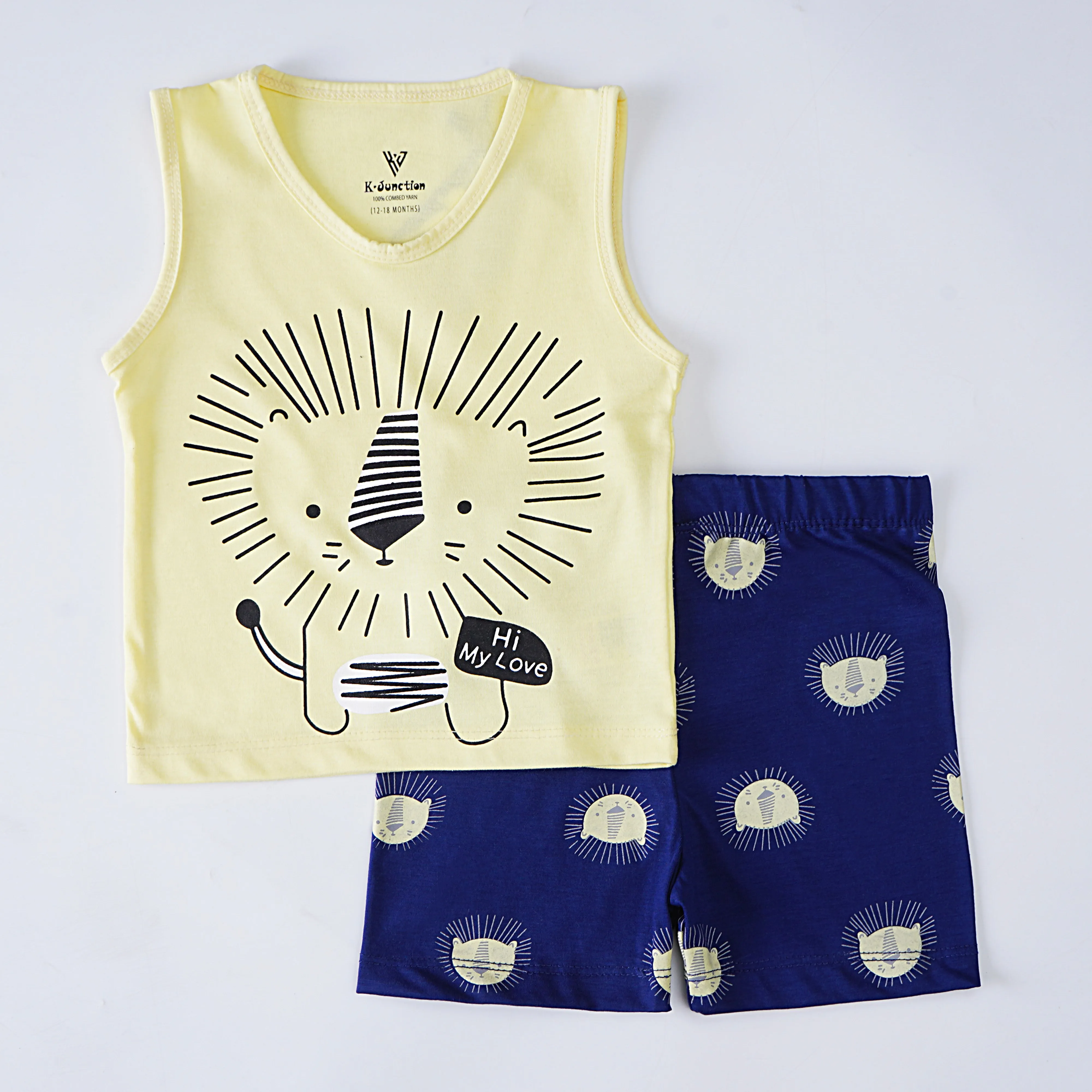 Boys Half Sleeves 2 Piece Suit