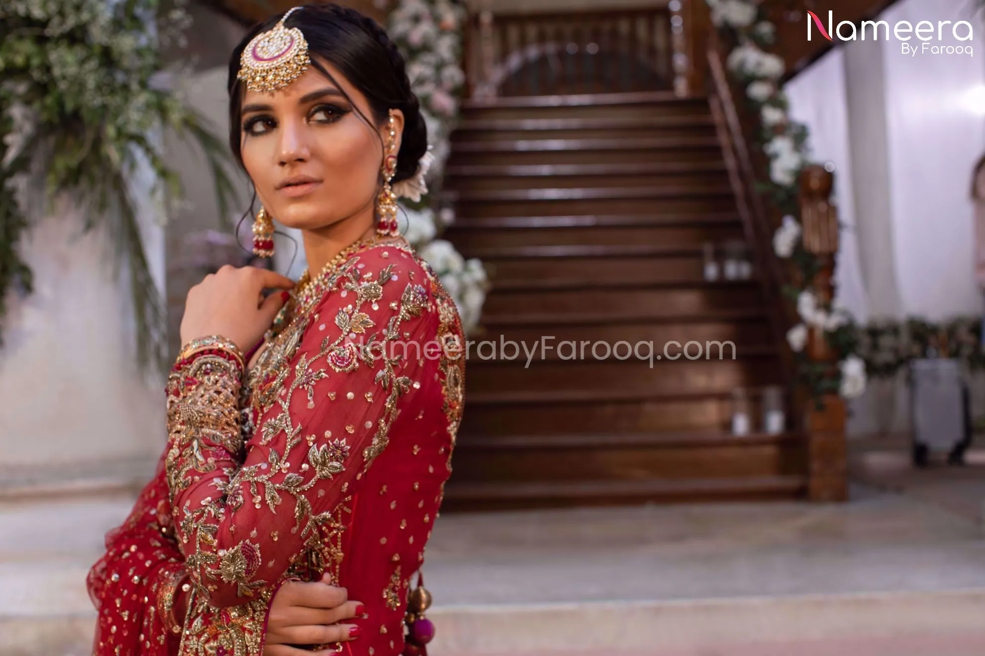 Bridal Gharara with Pakistani Long Shirt Online #BS122