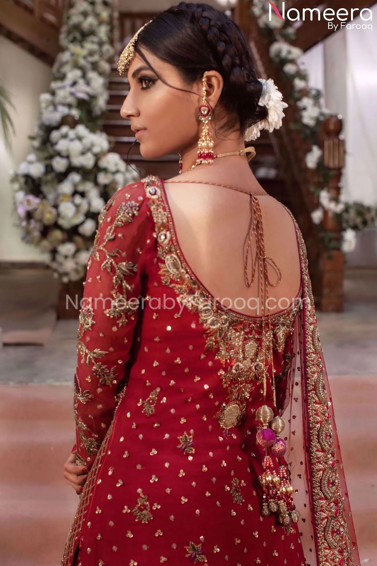 Bridal Gharara with Pakistani Long Shirt Online #BS122