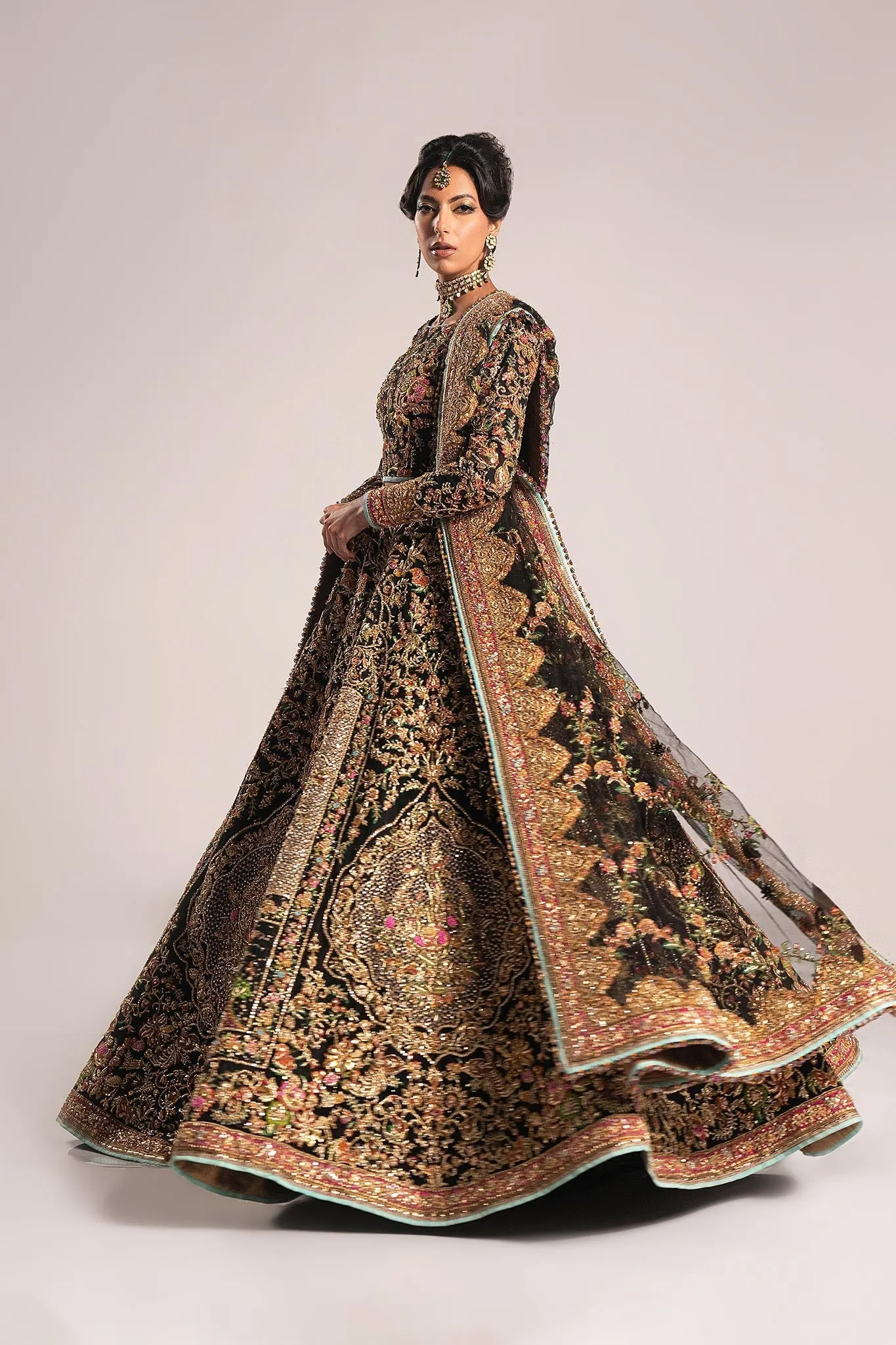 Bridal Lehenga Choli Dupatta Pakistani Wedding Dress
