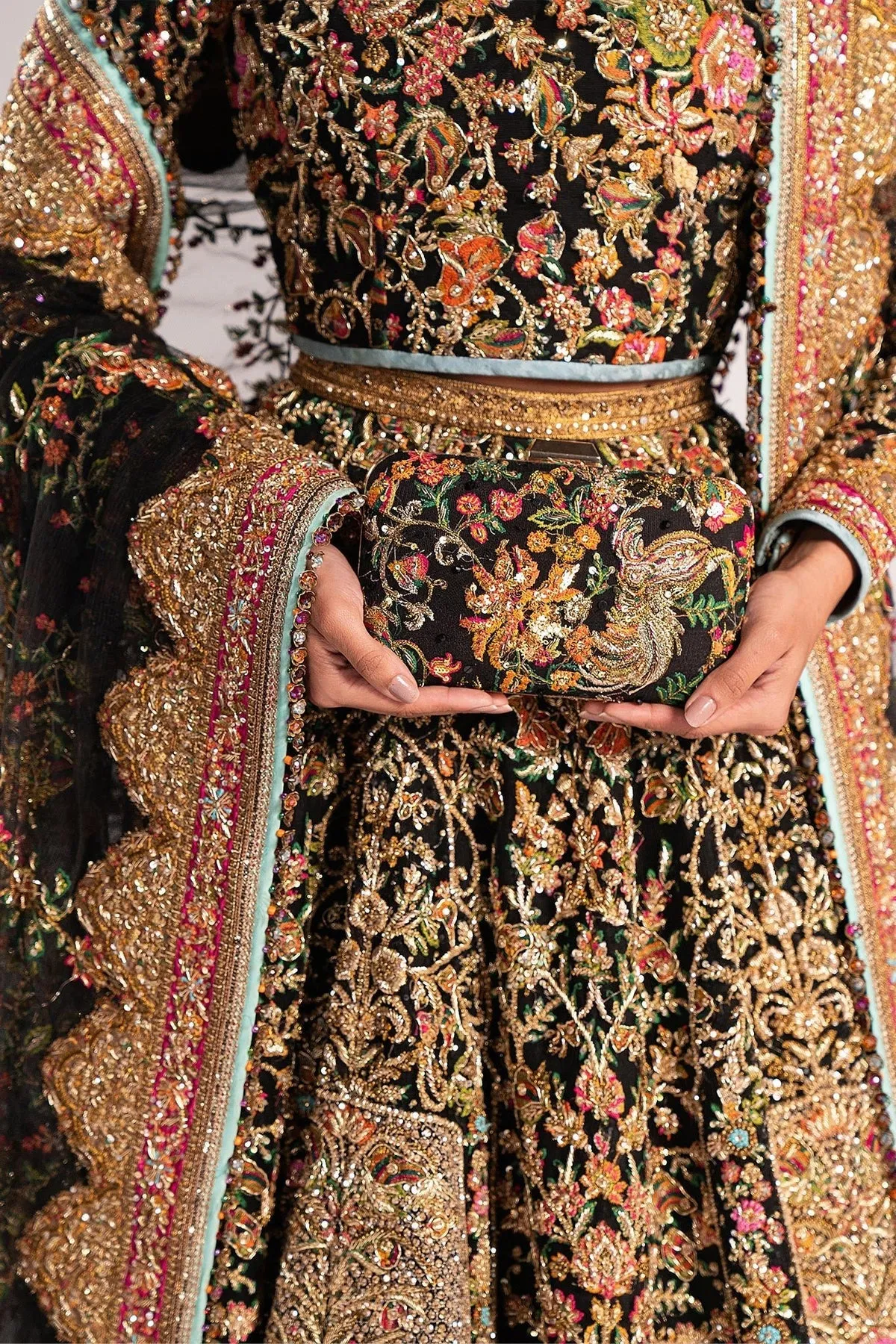 Bridal Lehenga Choli Dupatta Pakistani Wedding Dress
