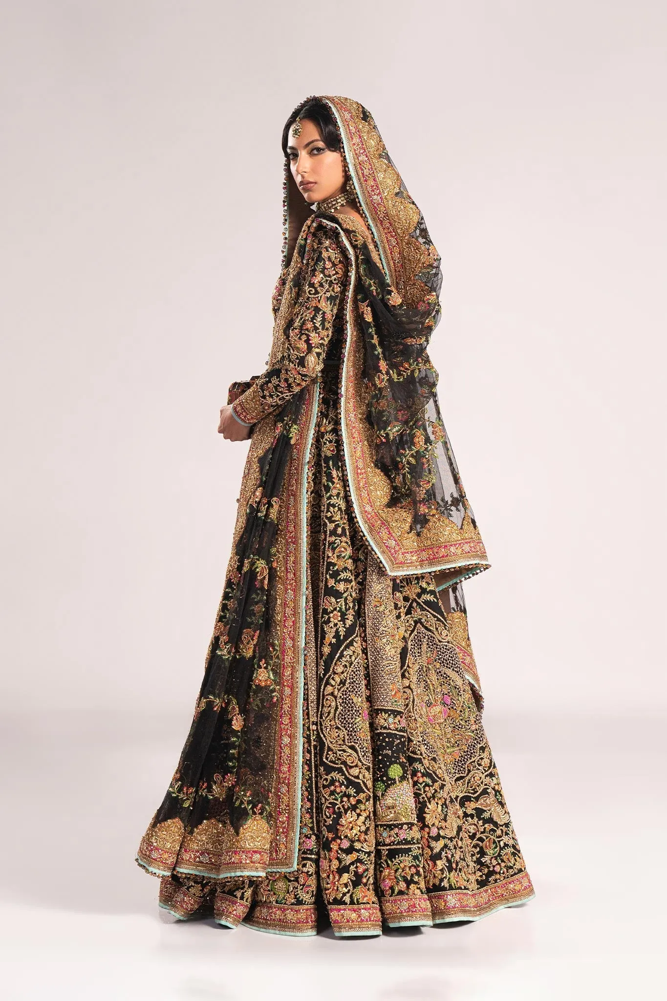 Bridal Lehenga Choli Dupatta Pakistani Wedding Dress