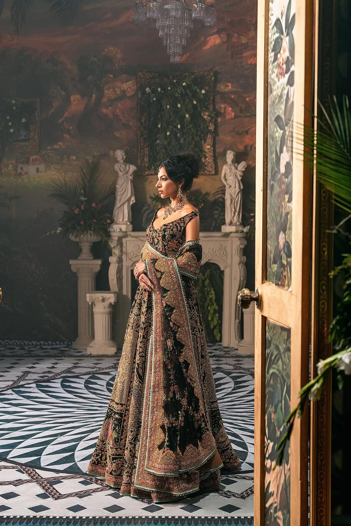 Bridal Lehenga Choli Dupatta Pakistani Wedding Dress
