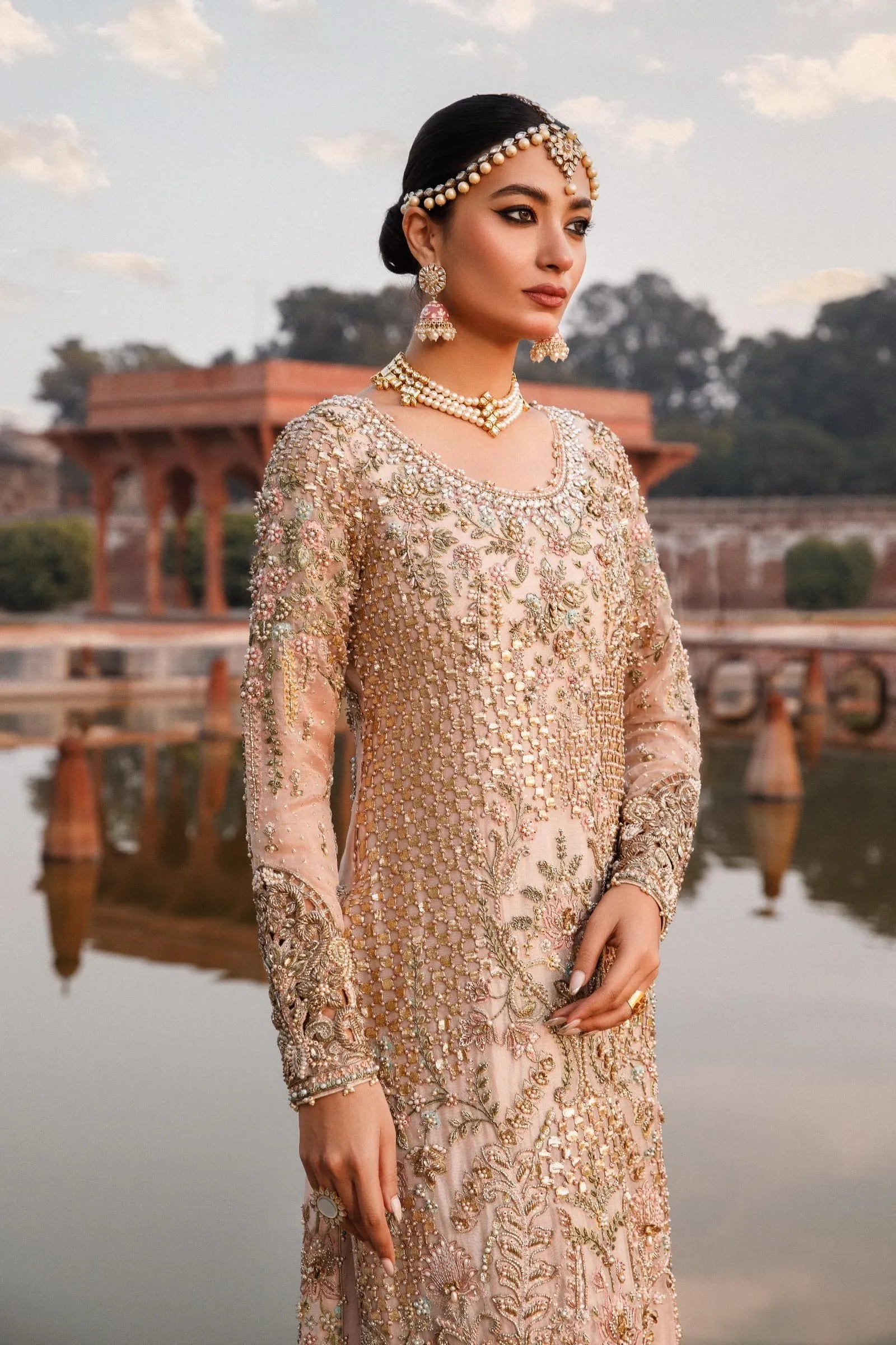 Bridal Lehenga Kameez and Dupatta Dress for Wedding