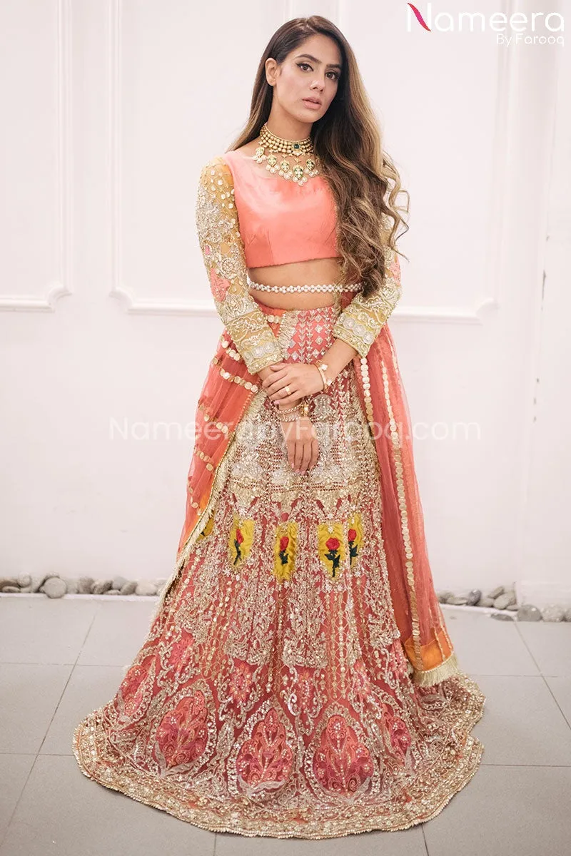 Bridal Lehenga with Raw Silk Choli Dress Online #BS142