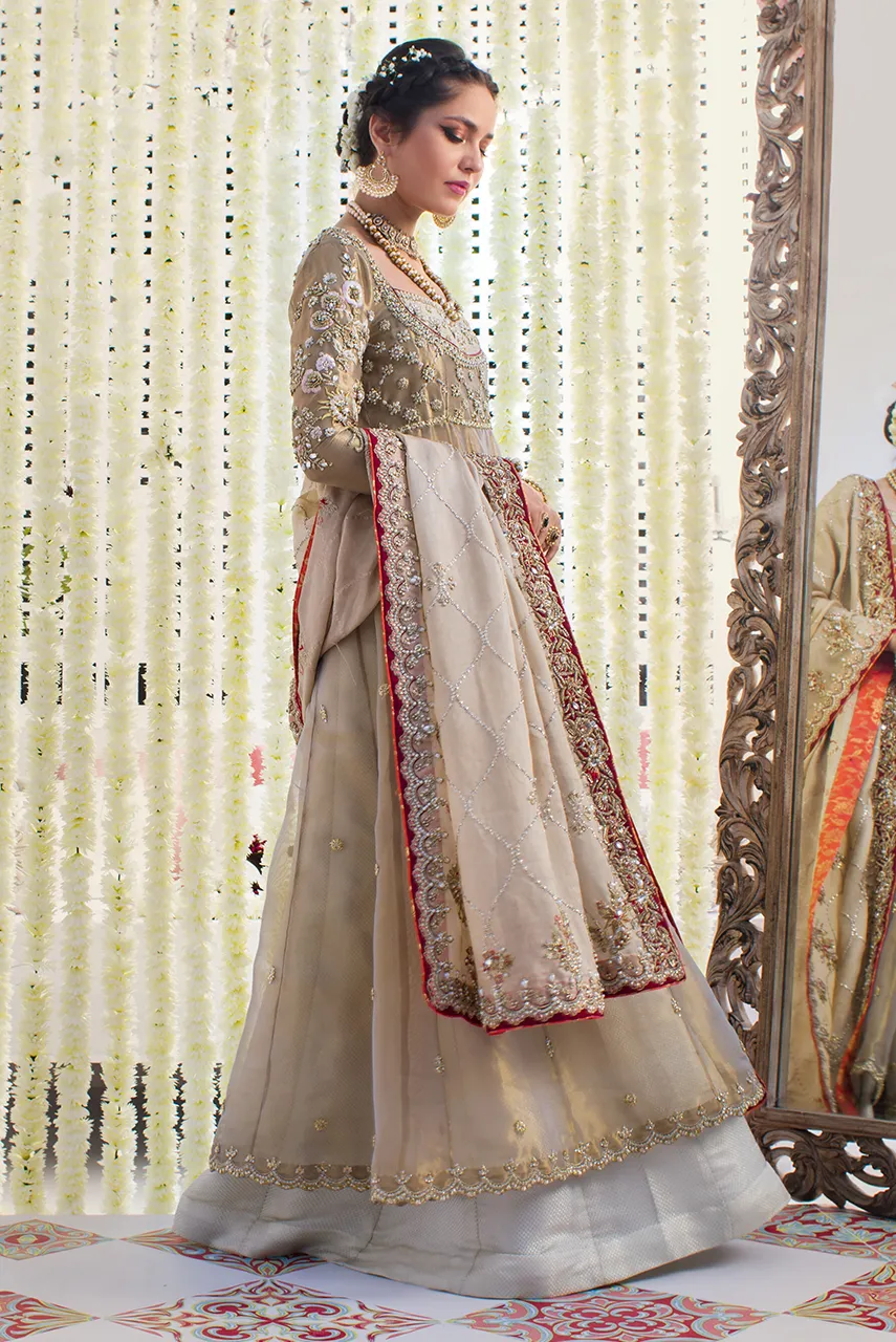 Bridal Sharara with Pishwas Dress Pakistani #BS773