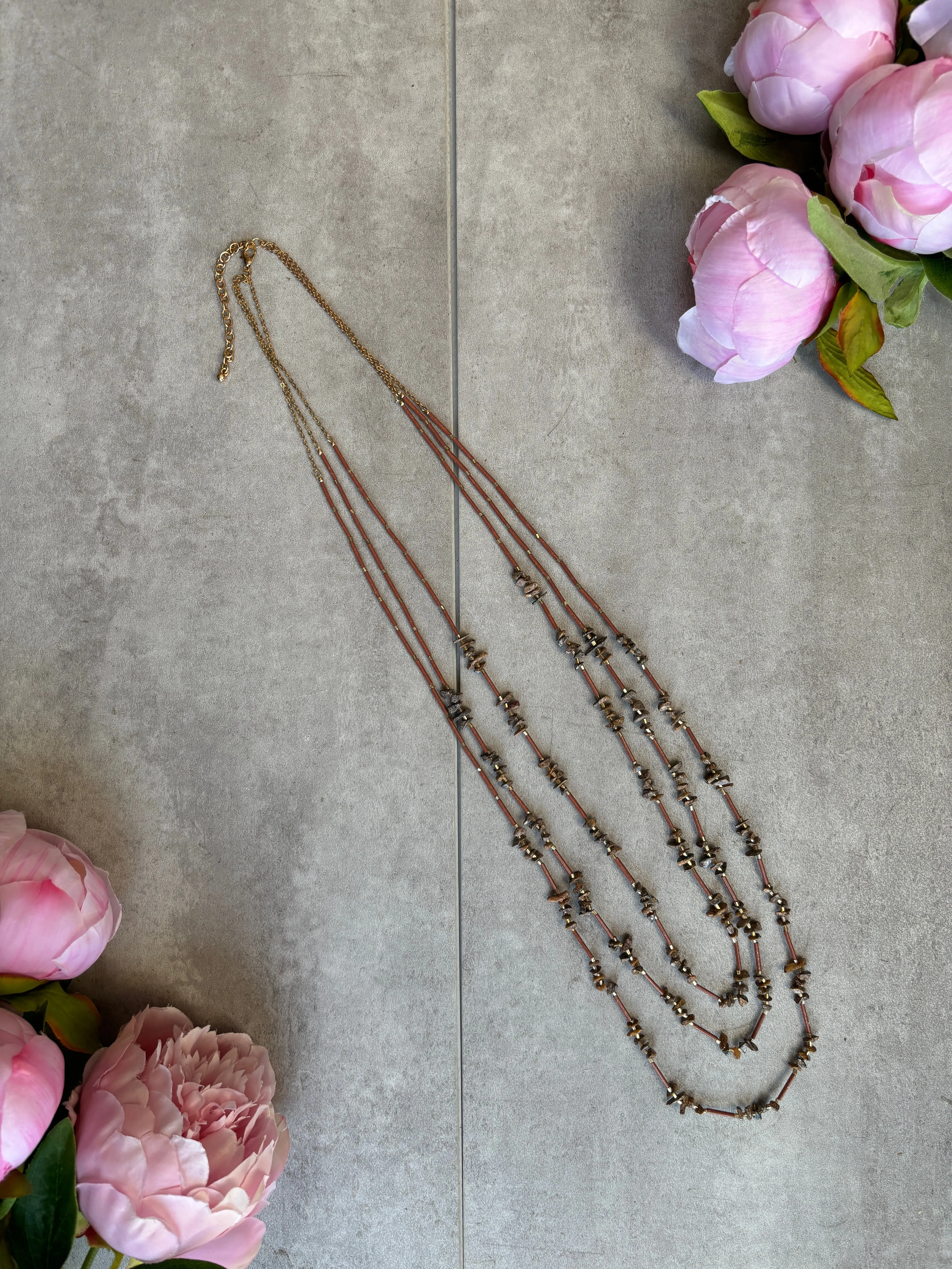 Brinkley Necklace in Mocha