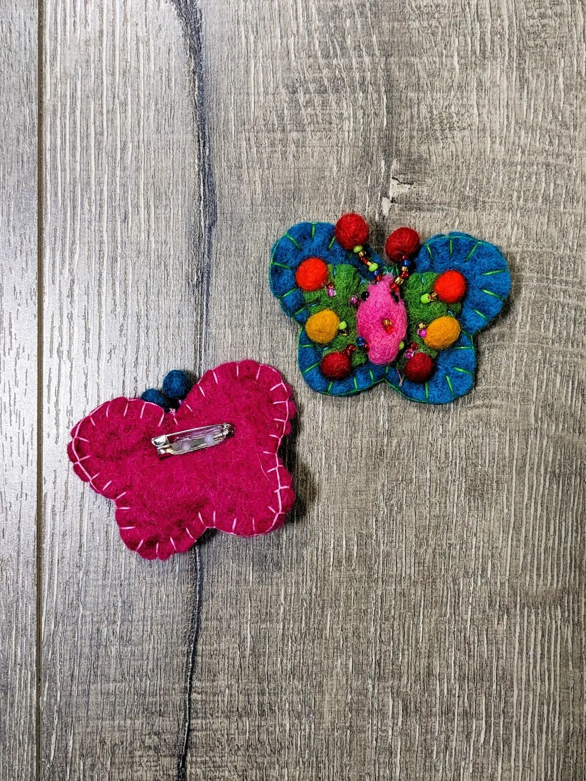 Brooch Felt Butterfly