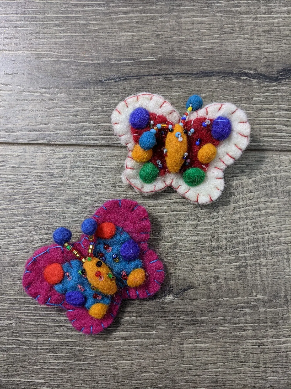 Brooch Felt Butterfly