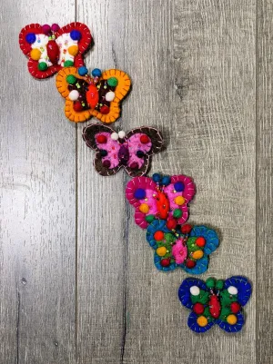 Brooch Felt Butterfly