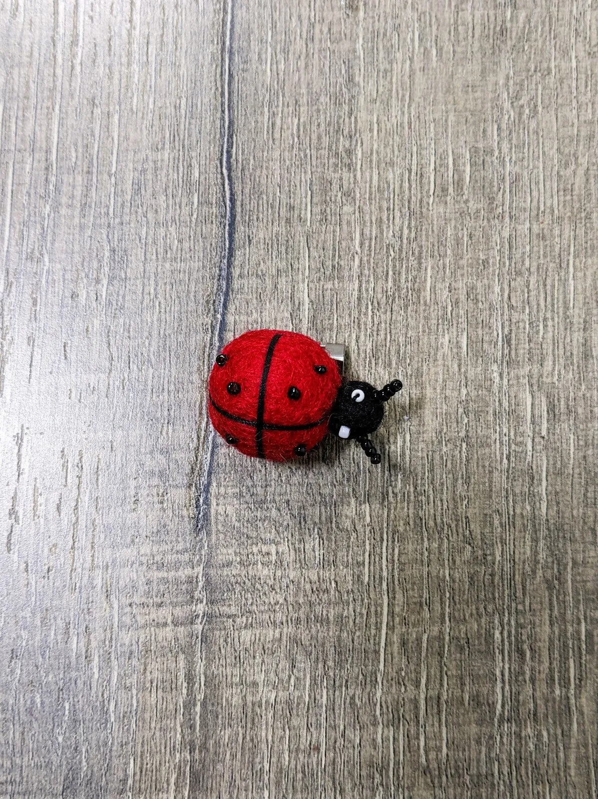Brooch Felt Ladybird
