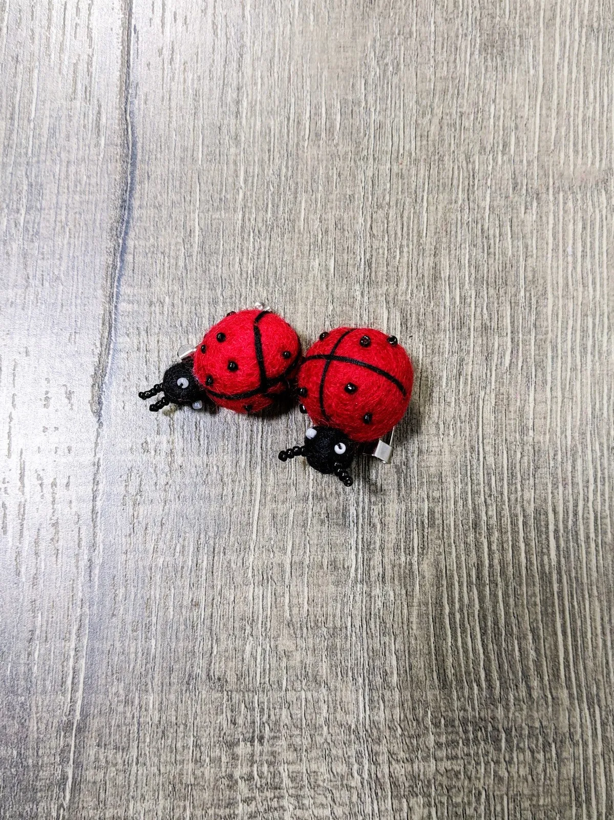 Brooch Felt Ladybird