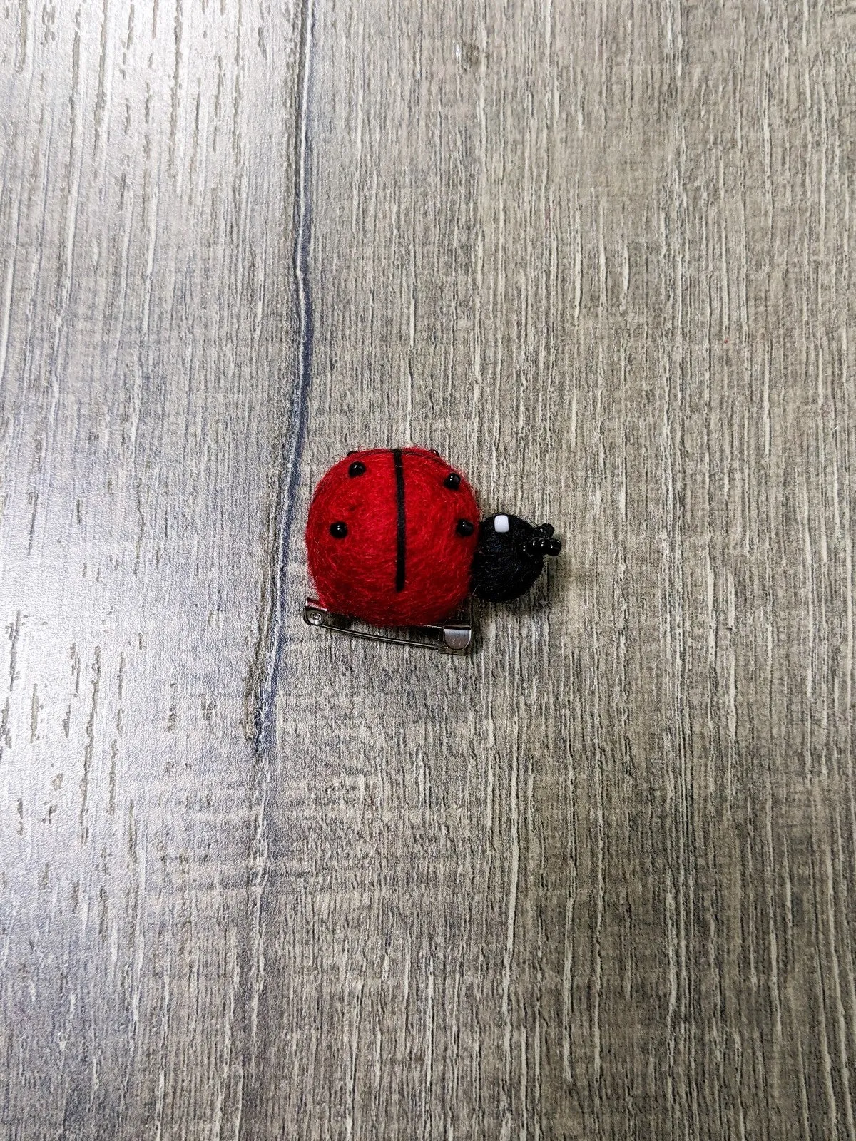 Brooch Felt Ladybird