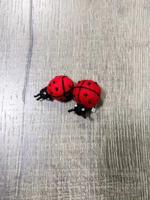 Brooch Felt Ladybird