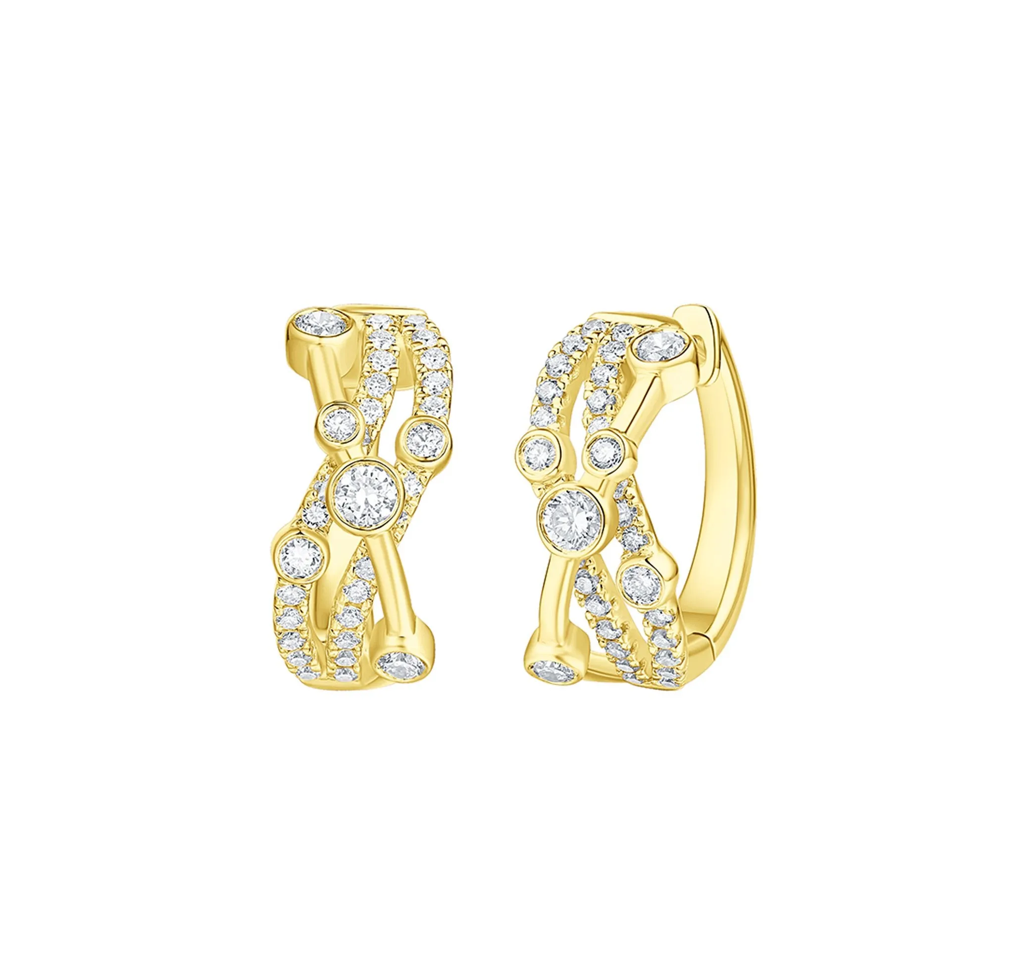 Bubbly 0.83ct Lab Grown Diamonds Earrings <br> E-00325WHT