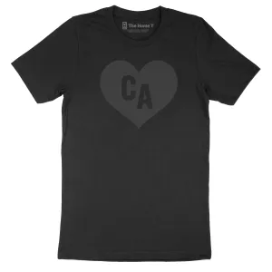 California Black on Black Heart