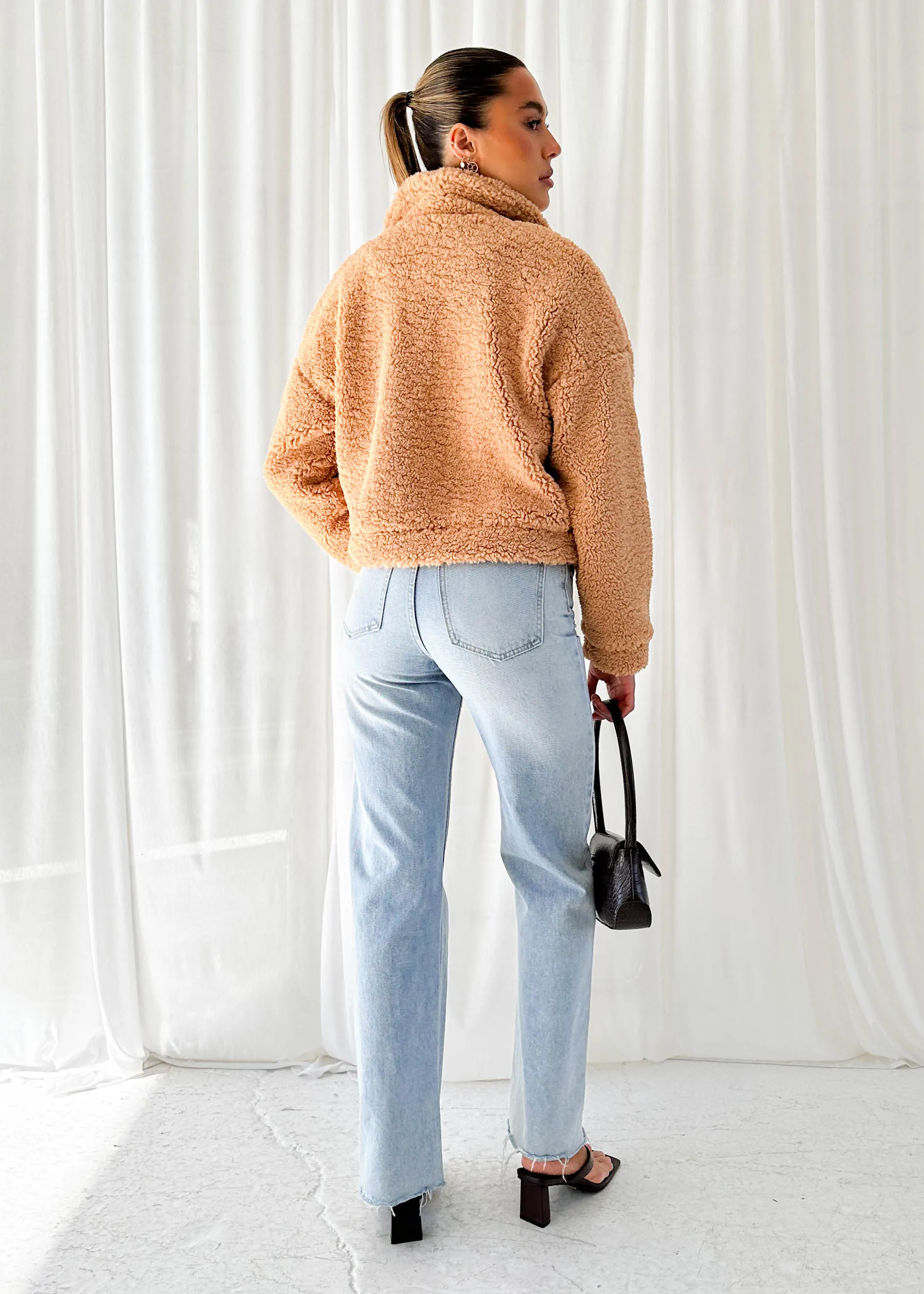 Carey Teddy Jacket - Camel
