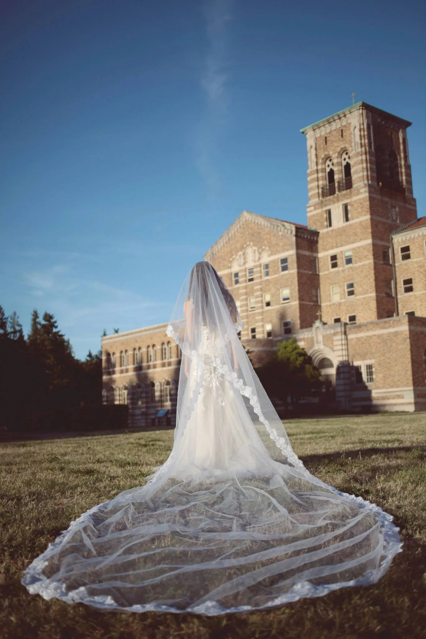 Cathedral Lace Wedding Veil (#SS16306)