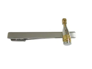 Champagne Sparkling Wine Bottle Square Tie Clip