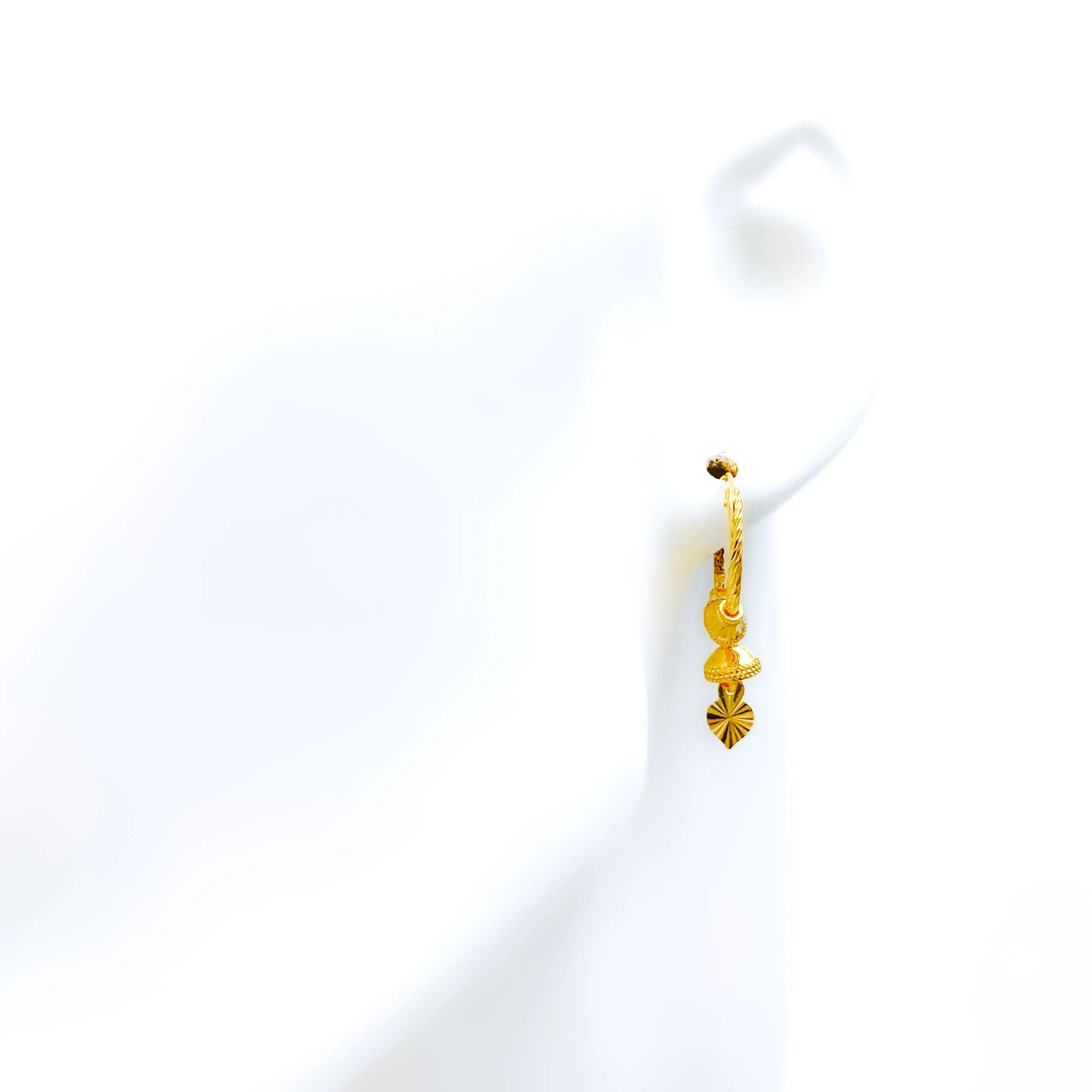 Charming Heart 22k Gold Bali
