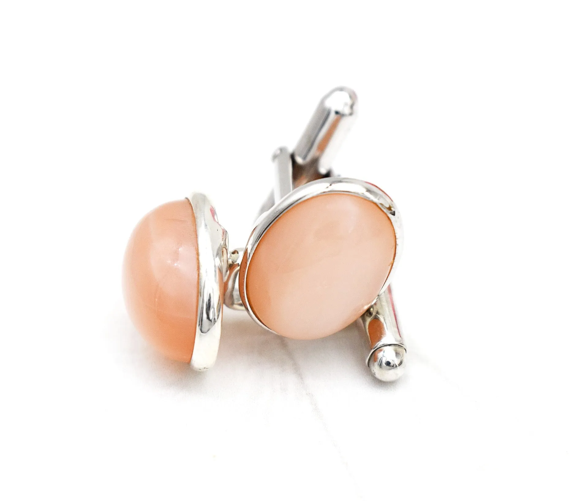 CHARMING MOON STONE CUFFLINKS